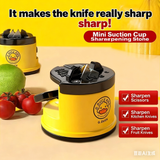 Little yellow duck knife sharpening artifact whetstone household fast knife sharpener fully automatic suction cup kitchen knife scissors tool