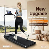Cross-border flat treadmill home small mini folding silent brushless electric indoor simple walking machine fitness