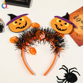 Qiyue Cross-border European and American 2025 Halloween Headband Little Devil Ghost Festival Carnival Masquerade Party Decoration Hair Accessories