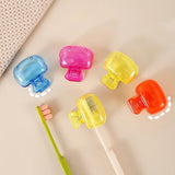 Cross-border hot-selling toothbrush storage clip portable plastic toothbrush box toothbrush protective cap travel essential toothbrush protective cap