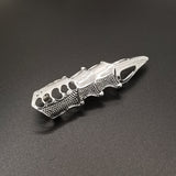 Jewelry manufacturers supply European and American retro punk cool pointed long joint ring four-section ring