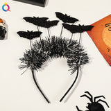 Qiyue Cross-border European and American 2025 Halloween Headband Little Devil Ghost Festival Carnival Masquerade Party Decoration Hair Accessories