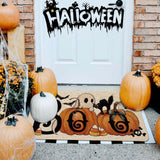 Cross-border cartoon Halloween entrance door mats dirt-resistant and wear-resistant bathroom absorbent easy-to-care foot mats porch floor mats
