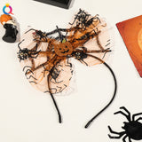 Qiyue Cross-border European and American 2025 Halloween Headband Little Devil Ghost Festival Carnival Masquerade Party Decoration Hair Accessories