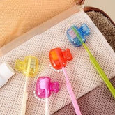 Cross-border hot-selling toothbrush storage clip portable plastic toothbrush box toothbrush protective cap travel essential toothbrush protective cap