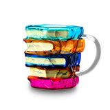 High-value popular cross-border PaintedBookMug home glass cup office coffee cup book cup mug