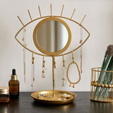 Double-Layer Iron Jewelry Stand Necklace Display Rack Bracelet & Beaded Bracelet Hanger Earring & Hair Accessory Organizer Jewelry Storage Holder