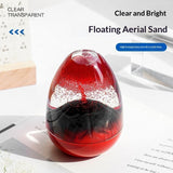 Volcano Eruption Oil Hourglass Decompression Toy Creative Desktop Ornament Kids Toy Gift for Friends & Kitchen Timer