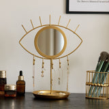 Double-Layer Iron Jewelry Stand Necklace Display Rack Bracelet & Beaded Bracelet Hanger Earring & Hair Accessory Organizer Jewelry Storage Holder