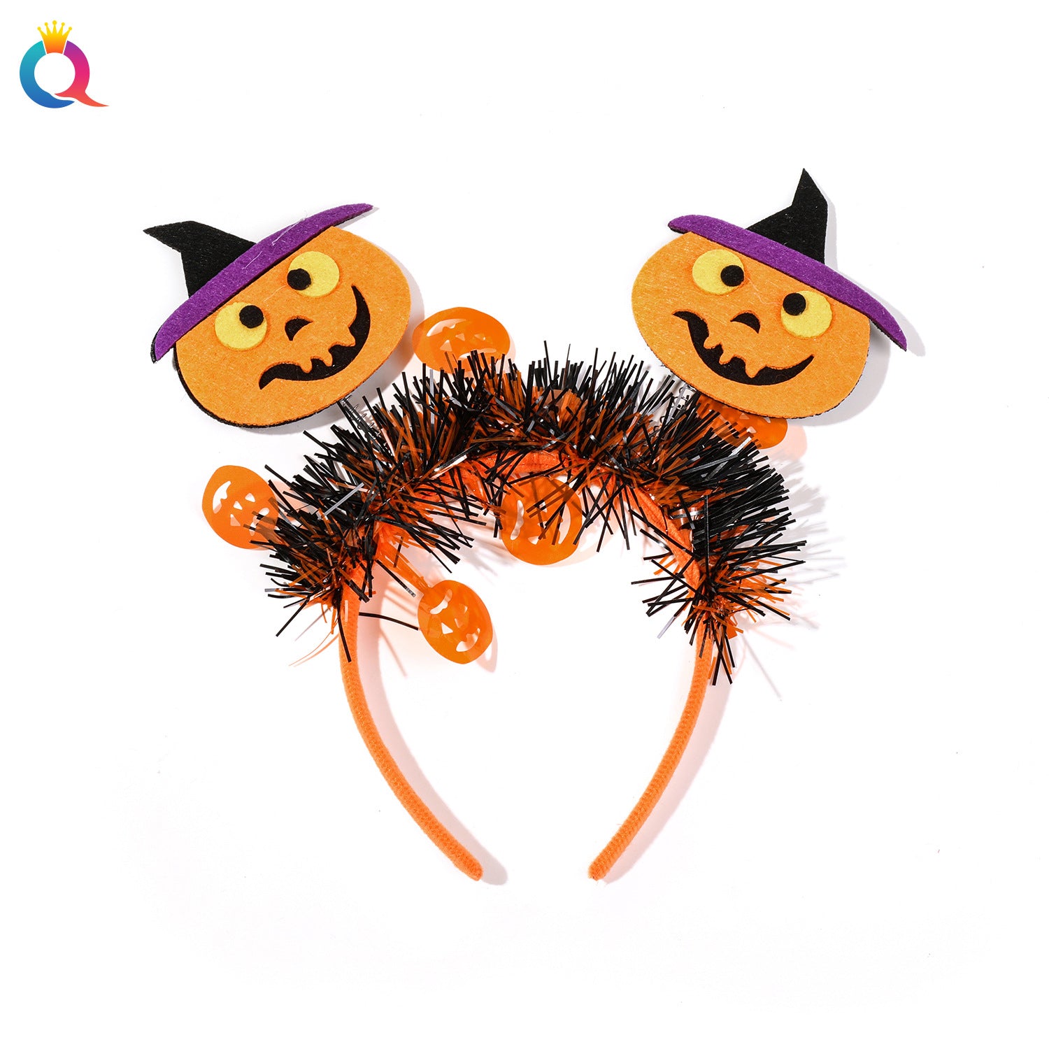 Qiyue Cross-border European and American 2025 Halloween Headband Little Devil Ghost Festival Carnival Masquerade Party Decoration Hair Accessories