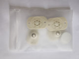 4-piece universal pulley system for racks, trash cans, and storage boxes under the bed