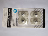 4-piece universal pulley system for racks, trash cans, and storage boxes under the bed