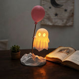Cute Ghost Ornament Night Light INS Style Ambient Lamp, Mood-Boosting Trending Decor for Back-to-School & Birthday Gift