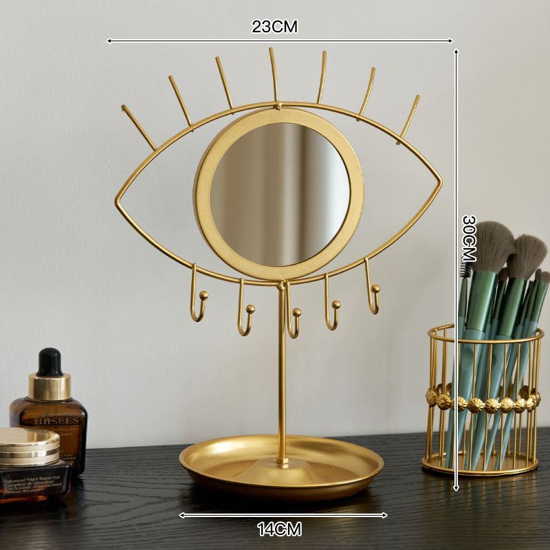 Double-Layer Iron Jewelry Stand Necklace Display Rack Bracelet & Beaded Bracelet Hanger Earring & Hair Accessory Organizer Jewelry Storage Holder