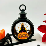 LED electronic candle Halloween portable pumpkin lantern decorative wind lantern candle lamp ornaments holiday festival layout